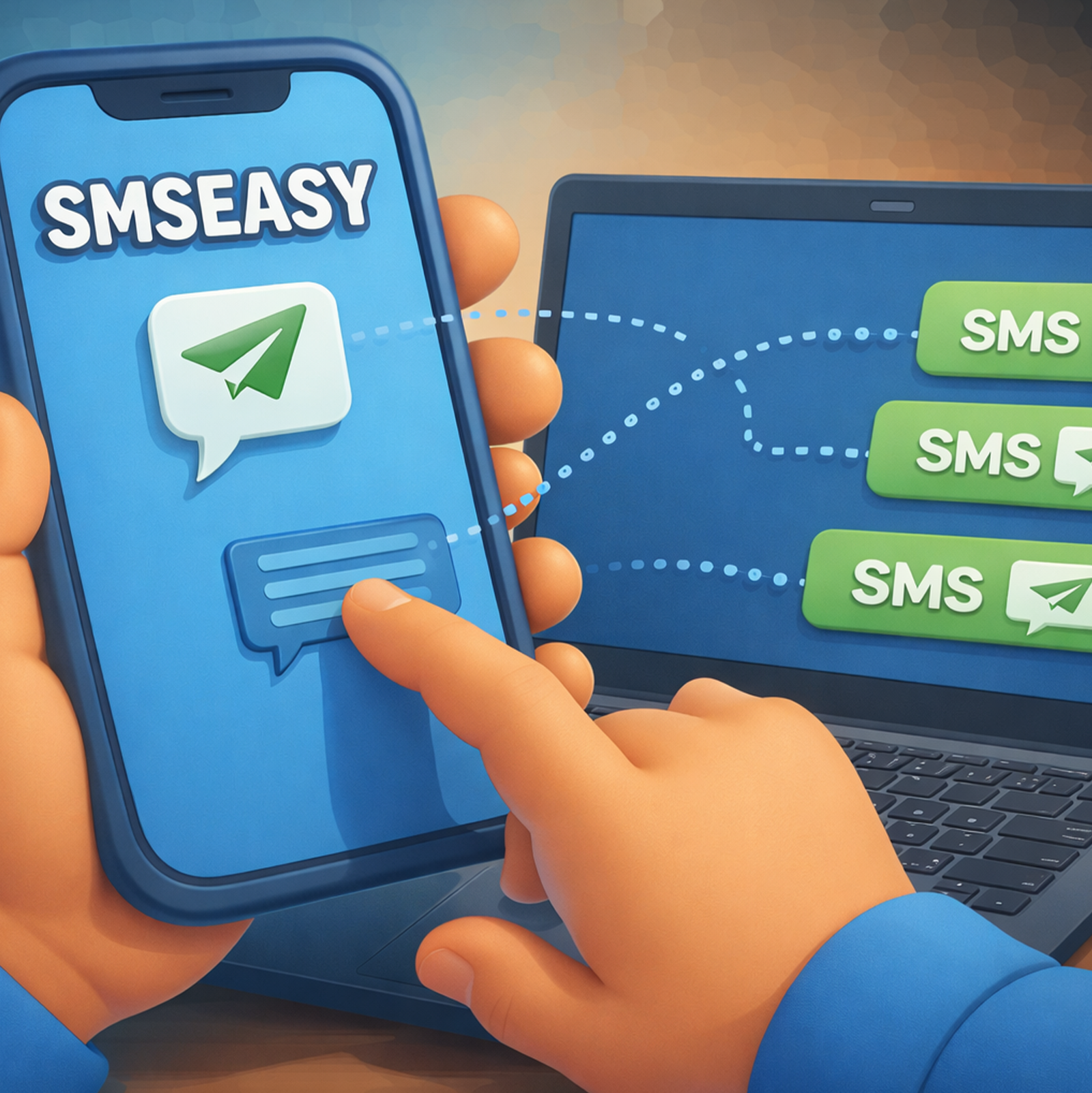 Screenshot der App beim Senden von Web-Push-Benachrichtigungen